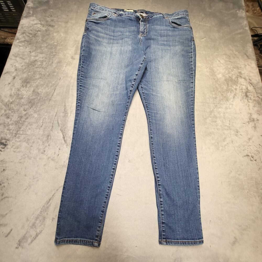 KUT from the Kloth Jeans Womens 22W Plus Size Blue Toothpick Skinny Stretch